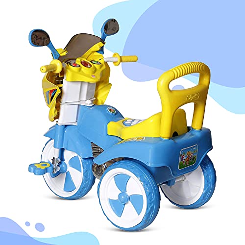Dash Stylish Kids Tricycle , tricycles , Kids Cycle , Ride on for boy and Girl for 2 to 5 Years with Under seat Storage Space, Lights and Music (Blue)