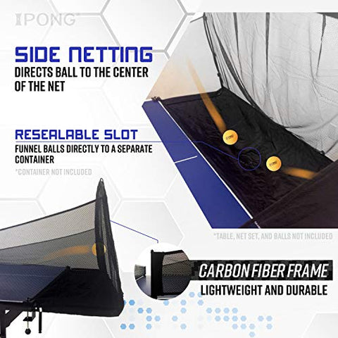 Image of iPong Carbon Fiber Table Tennis Ball Catch Net