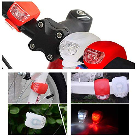 Image of Gadget Deals Bicycle Safety Cycle Blinker Light LED Front Cycle Blinking Light Rear Light Combo Cycle Warning Light Combo