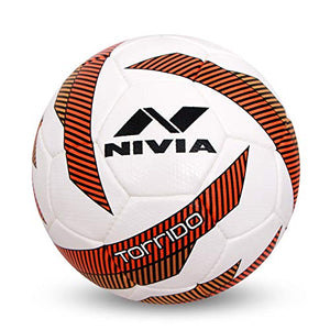 Nivia 279 Torrido Pu Football, Size 5 (White/Green)