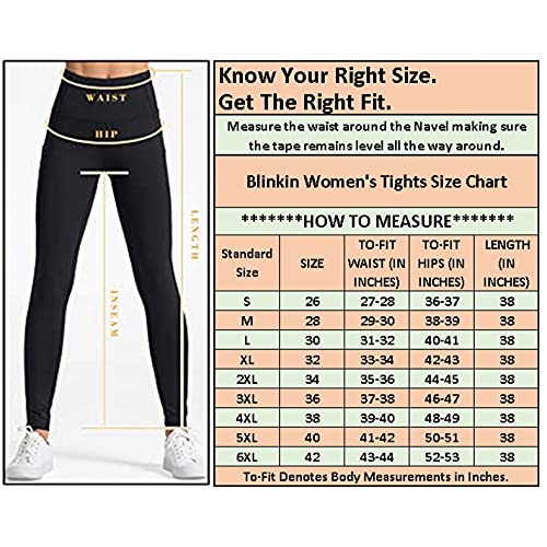 BLINKIN Yoga Gym Workout Trackpants and Active Sports Fitness Highwaist Stripped Tights for Women|Girls(5550,Color_Black with White Stripes,Size_5XL)