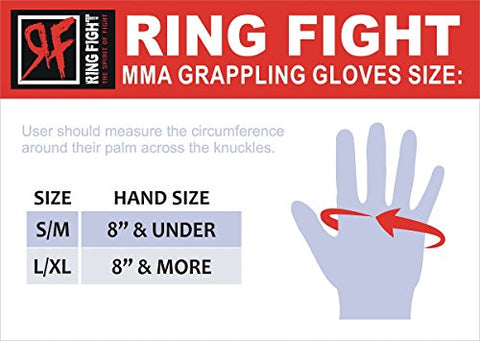 Image of Ceela Sports RF-GGTP-BS/M MMA Gloves, Small/Medium (Black/Blue)