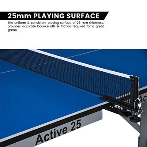 Image of Stag Active 25 T.T Table | Full Size | Foldable | Ideal for Both Home and Club