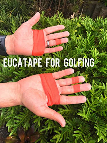 Image of Eucatape Eucalyptus Infused Golf Grip Tape for Men & Women – Sweatproof Tape Heals and Protects from Blisters Cuts Dry Skin While Golfing Better Than Golf Gloves, Golf Gifts Grips and Accessories