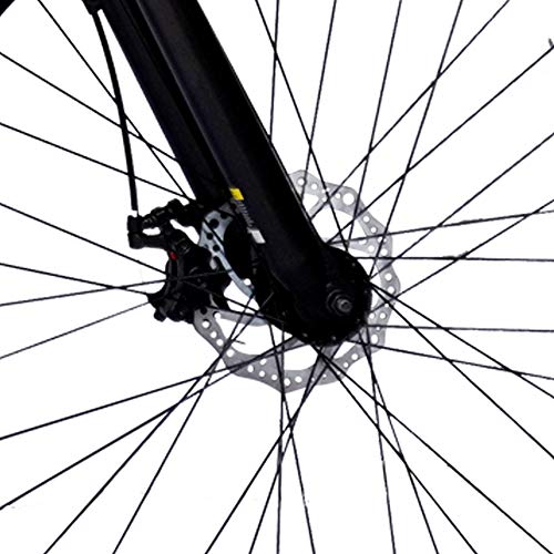 CRADIAC Unisex 700C 18.00 Inch Frame 700X35C Wheel 21 Gear Shimano Hybrid Bicycle - Black