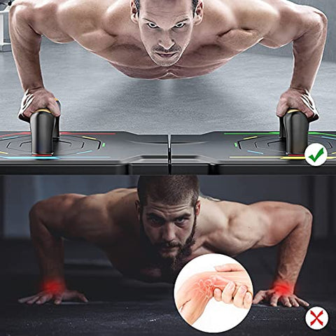 Image of SAIELLIN Push-up Board, 9 in 1 Body Building Push Up Rack Board Fitness Equipment Home Gym Equipment for Men and Women Home Practice Chest Muscle Arm Muscle Multi-Function Push Up Bars Push-ups Board