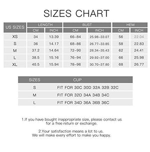 Sports Bras for Women Workout Tank Tops Padded Camisole Bra Seamless Activewear Crop Top for Yoga Gym Workout Fitness White M