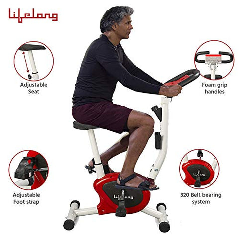 Lifelong LLF108 FitPro Stationary Exercise Belt Bike for Weight Loss