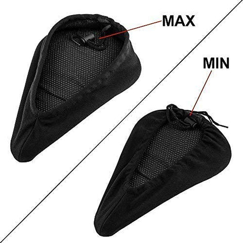 Image of Wavva New Special Designing Heavy Bicycle Silicone Saddle Seat & Cycling Cushion Pad Bike Cover(Black)