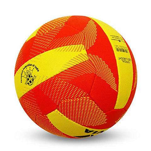 Image of Nivia Throw Ball, Size 5 (Yellow/Red)