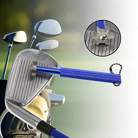 Image of HISTAR Golf Club Groove Sharpener and Cleaner Tool with 6 Heads from Specialty Golf Products (Blue)