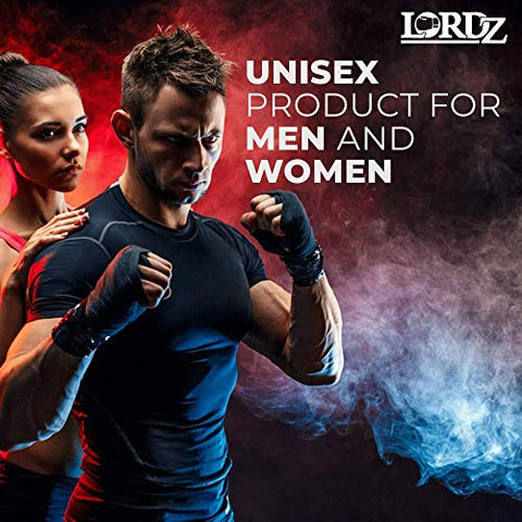 Image of Lordz Hand Wraps for Boxing Punching 120-inch| 9 feet| RED Colour