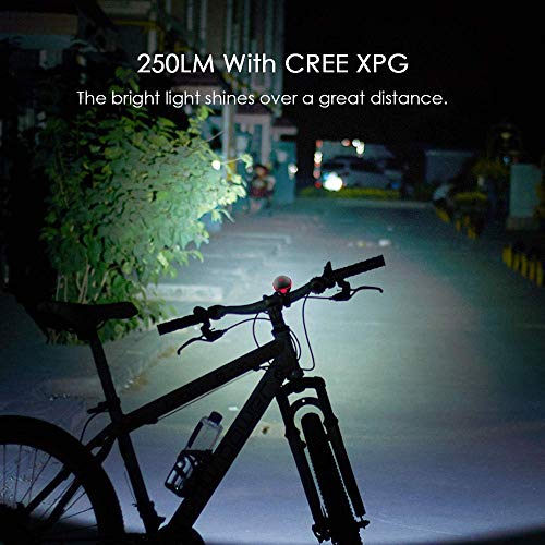 Lista Rechargeable Bike Horn And Light 140 DB with Super Bright 250 Lumen Light 3 Modes