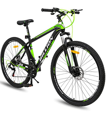 Image of Geekay Billion Unisex 21 Speed Gear Mountain Bike (Green/Black, 26" Wheel)