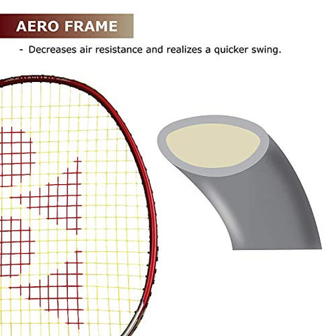 Image of YONEX Nanoray 7 Graphite Badminton Racquet(Red)