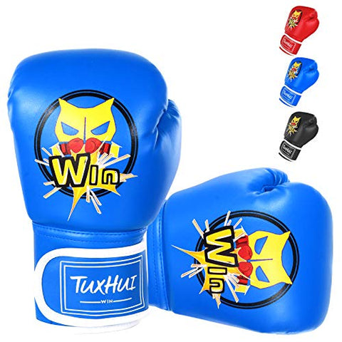 Image of TUXHUI Kids Boxing Gloves for Kids Boys Girls Youth Age 5-12 Years Training Gloves for Punching Bag Kickboxing Muay Thai