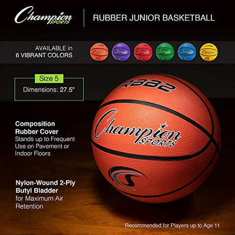 Image of Champion Sport Pro Rubber Basketball, Size 5