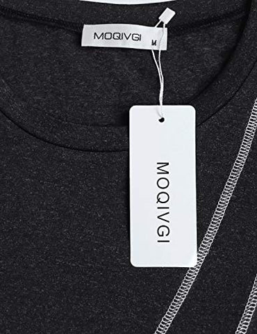 Image of MOQIVGI Women's Athletic Shirts and Tees, Short Sleeve Workout Tops, Dry Fit Moisture Wicking Yoga Sports Running Pilates Aerobics Fititness Active Wear Clothes Black Medium