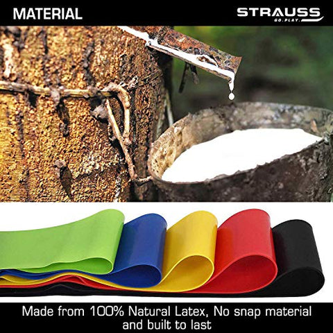 Image of Strauss Exercise Latex Resistance Bands, (Set of 5)