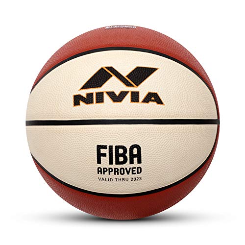 Nivia 1124 Rubber Basketball, (Multicolour)