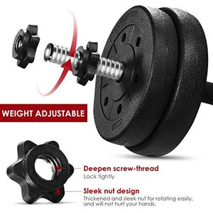 Protoner Home Gym 20 kgs, 2 kg x 4 Plates 3 kg x 4 Plates, 1 x 3 feet bar,2 x Dumbbell rods