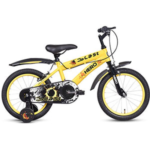 Hero Unisex-Youth Blast 16T Single Speed Mountain Bike Cycle (Yellow) (Hero Blast 16T)