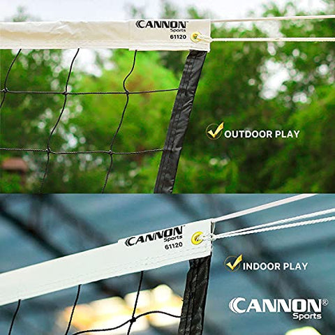 Image of CSI Cannon Sports 32-ft Competition Volleyball Net with Vinyl Coated Steel Cable