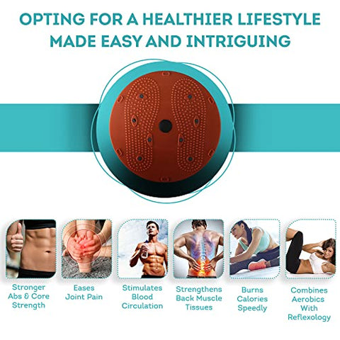 Image of LivEasy Fitness Tummy Twister, Abdominal ABS Exerciser Body Toner-Fat Buster Oblique Workout Perfect Waist Trimmer Home Gym Equipment for Men and Women(Multicolor)