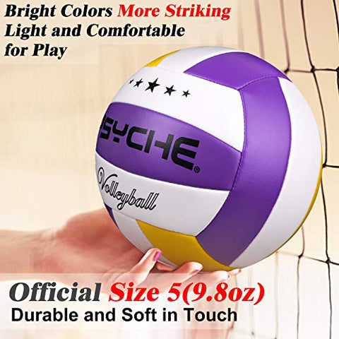 Image of Wisdom Leaves Beach Volleyball Soft Touch Volleyball Balls for Outdoor/Indoor Games Official Size 5