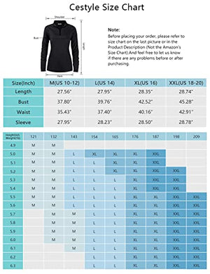 Cestyle Workout Tops for Women, Long Sleeve SPF 50+ Ladies Hiking Wear Excellent Sun Protection Lightweight Pullover Athletic Cooling Sport Shirts Outdoor Clothes Pink Large