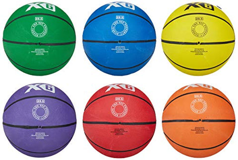 Image of MacGregor Multicolor Basketballs (Set of 6) - Official Size (29.5")