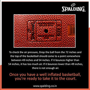 Spalding Layup Rubber Basketball, Size 3 (Blue, Yellow)