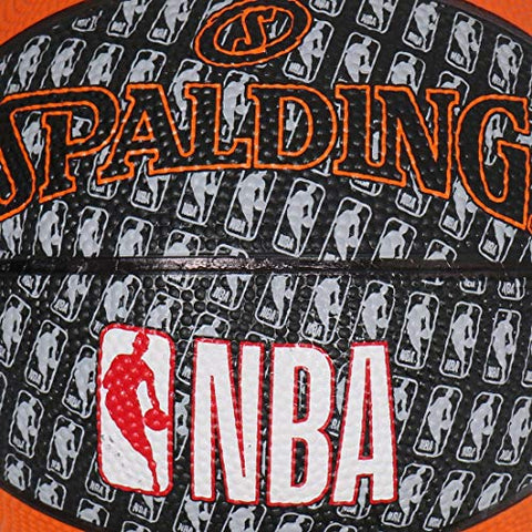 Image of Spalding NBA Rubber Basketball, Size 3 (Orange, Black)