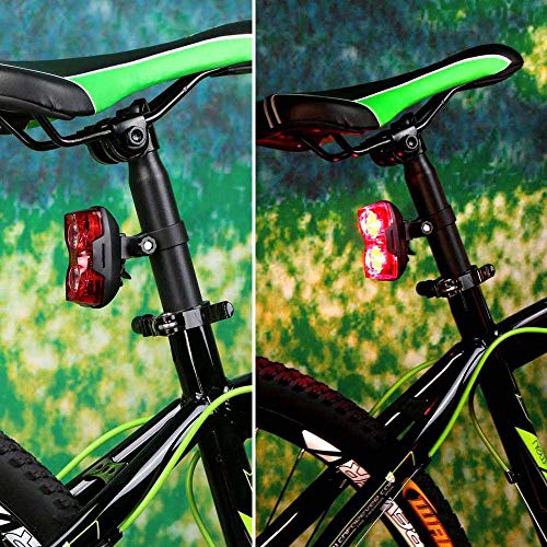 Inditradition Bicycle 2 in 1 Flash Tail Light Inbuilt 2 Laser 5 LEDs