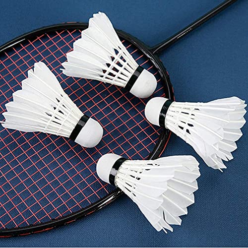 BLKWHT LED Badminton Shuttlecock Dark Night Glow Birdies Lighting For Outdoor & Indoor Sports Activities, 4-piece