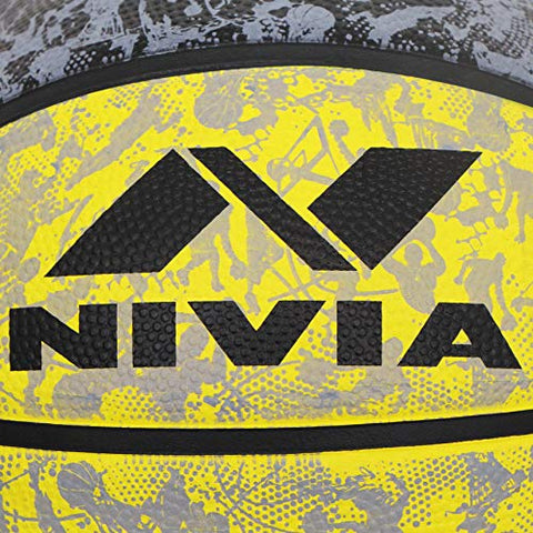 Image of Nivia Graffiti Basketball - Size: 7 (Yellow)