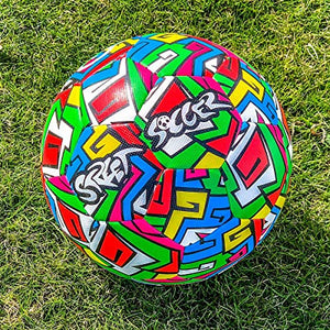 Soccer Innovations Graffiti Style Waterproof FIFA Approved Street Ball, Size 5