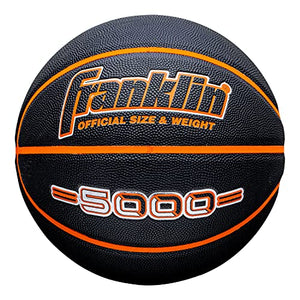 Franklin Sports 5000 Official Size 29.5" Basketball - Black/Orange