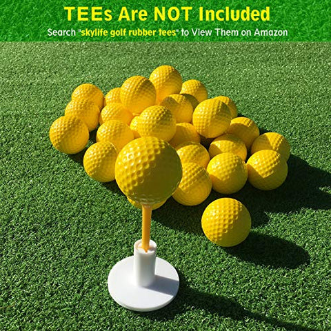 Image of Skylife Golf Practice Balls 12 Count, Soft Golf Foam Balls for Indoor Outdoor Backyard Training (Yellow 12pcs)