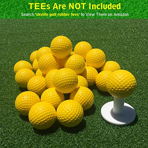 Image of Skylife Golf Practice Balls 12 Count, Soft Golf Foam Balls for Indoor Outdoor Backyard Training (Yellow 12pcs)