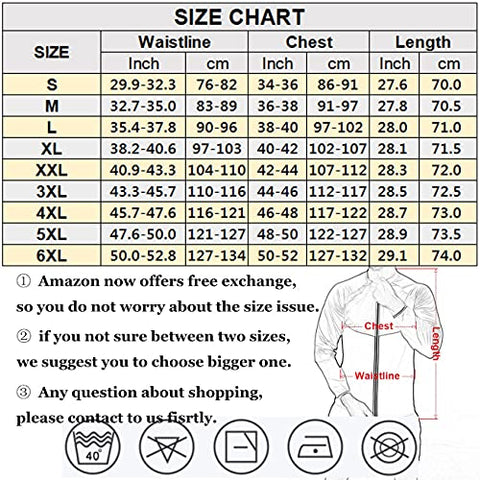 Image of NINGMI Sauna Suit for Men Sweat, Thermal Workout Jackets Mens Gym Weight Loss, Slimming Shirt Fitness Zipper Long Sleeve Sweatsuit