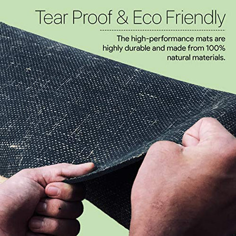 Image of Ida Yog Eco-Friendly Yoga Mat Sturdy Top Layer, Anti-Slip, Right Thickness (4 Millimetres, Green) Bhoomi Practice Foliage