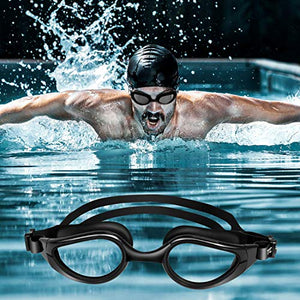 TOPLUS Swimming Goggles, No Leaking Anti Fog UV Protection Triathlon Swim Goggles with Soft Silicone Nose Bridge for Men/Women/Youth/Junior/Kids, Coming with Nose Clip Earplugs and Protection Case