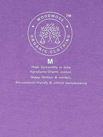 Image of Woodwose Organic Clothing Women's Organic Cotton T-Shirt (OCWTSLI01-M_Lilac_M)