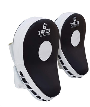 IWIN Boxing, Karate Black Focus Pads Curved 1 Pair