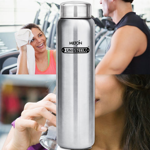 Image of Milton Aqua Stainless Steel Fridge Water Bottle 930ml, Silver