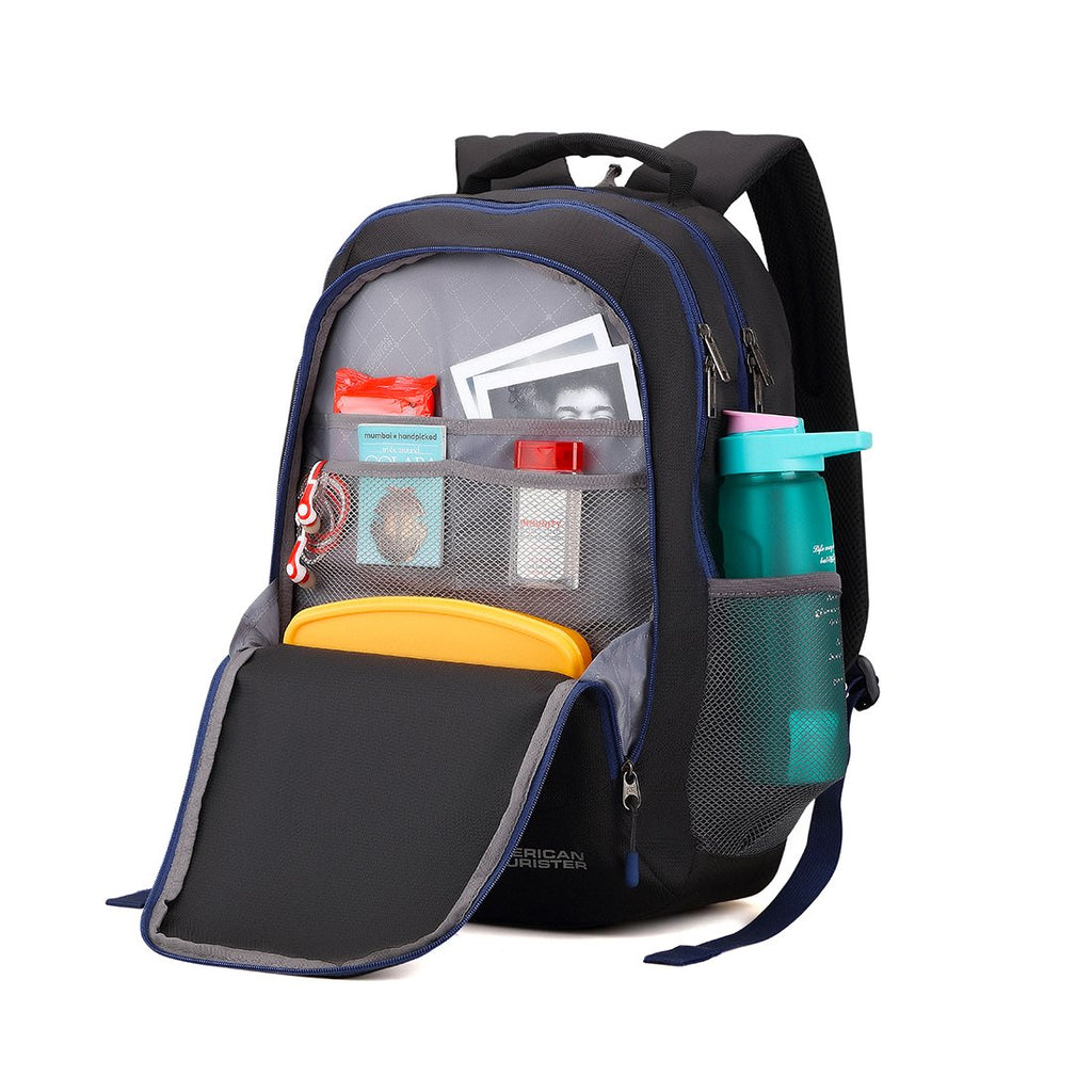 american tourister 32 litres laptop backpack American Tourister 32 Ltrs Black Casual Backpack (AMT Fizz SCH Bag 03