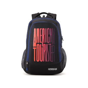 American Tourister 32 Ltrs Black Casual Backpack (AMT Fizz SCH Bag 03 - Black)