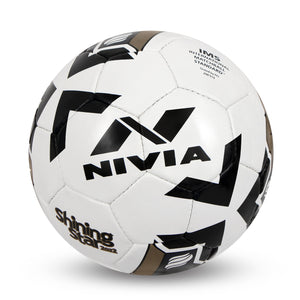 Nivia Shining Star-2022 Football, Size 5 (White)