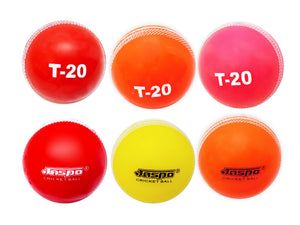 Jaspo T-20 Multicolor (Six PC.) Cricket Ball